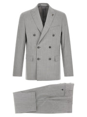 Pal Zileri Gray Polyester Two-Piece Suit