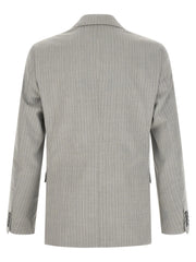Pal Zileri Gray Polyester Two-Piece Suit