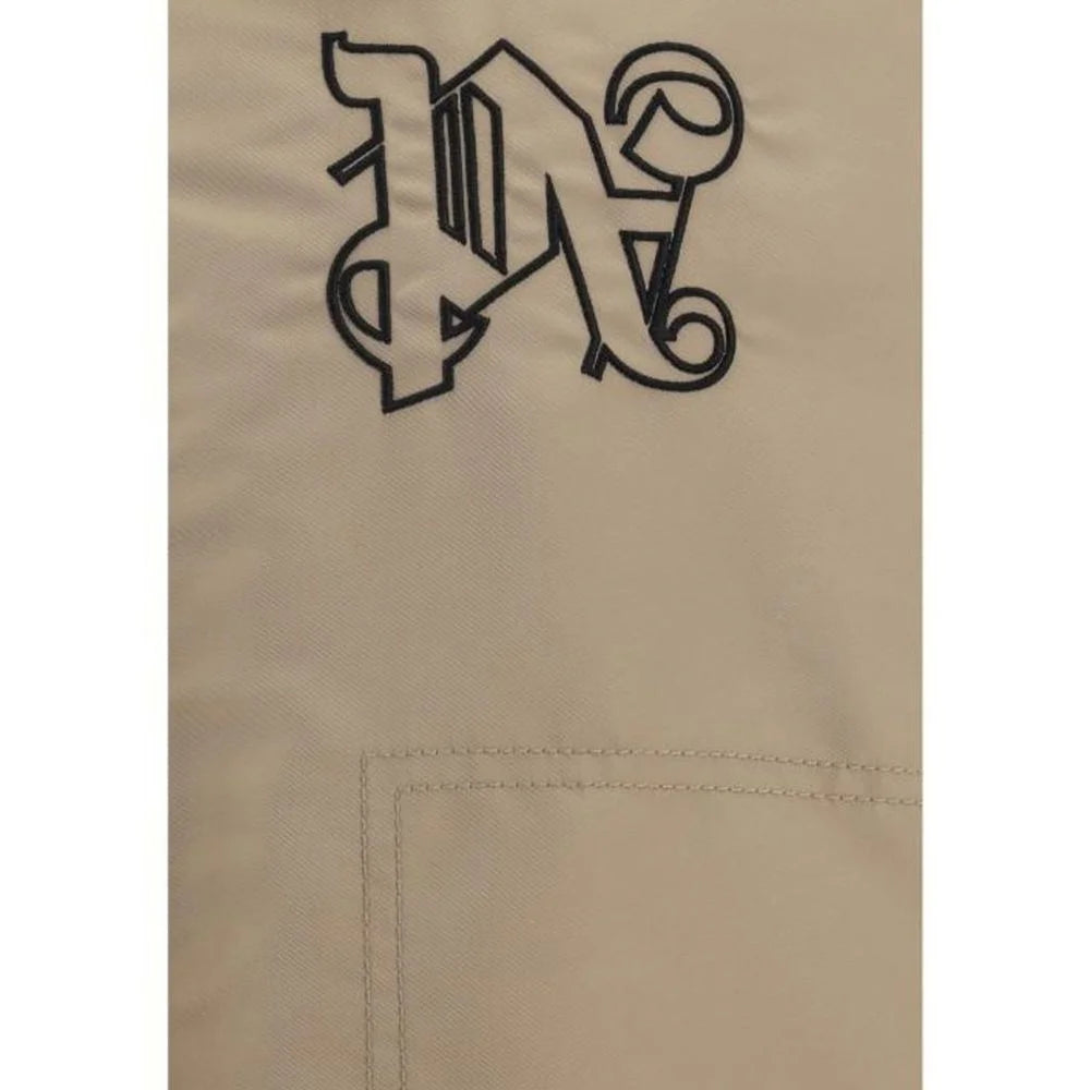Palm Angels Beige Polyamide Bomber