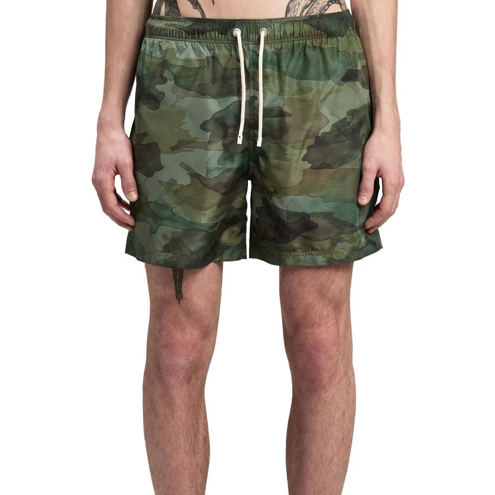 Palm Angels Bicolor Polyester Swim Shorts - S