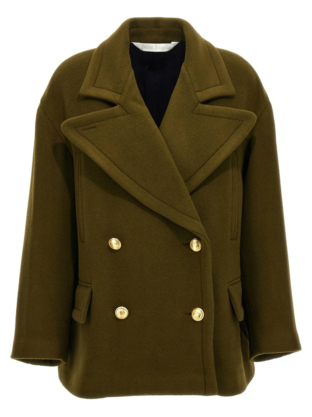 Palm Angels Bicolor Virgin Wool Coat - IT38