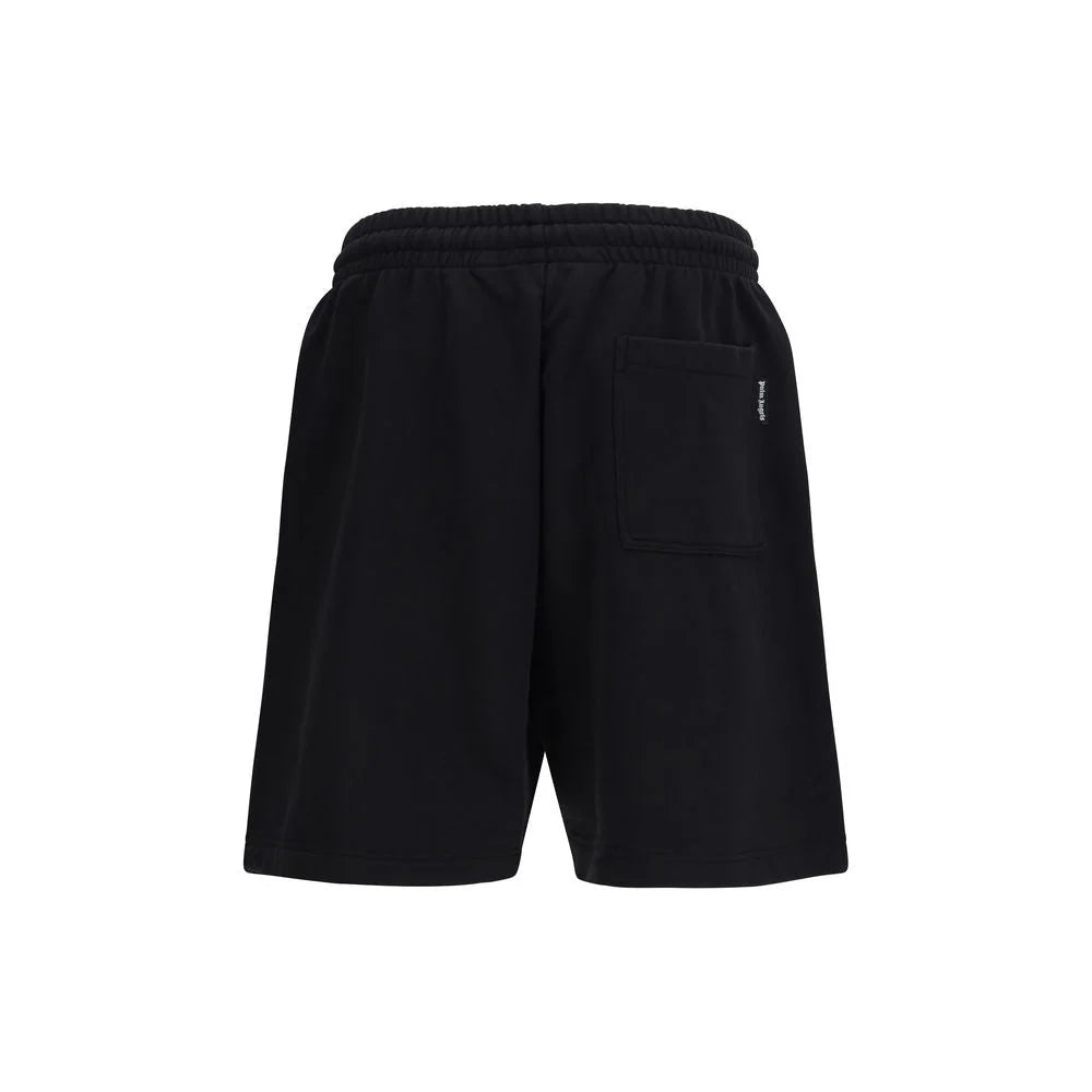 Palm Angels Black Cotton Bermuda Shorts