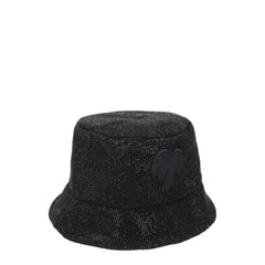 Palm Angels Black Cotton Bucket Hats - UNI - Bucket Hats