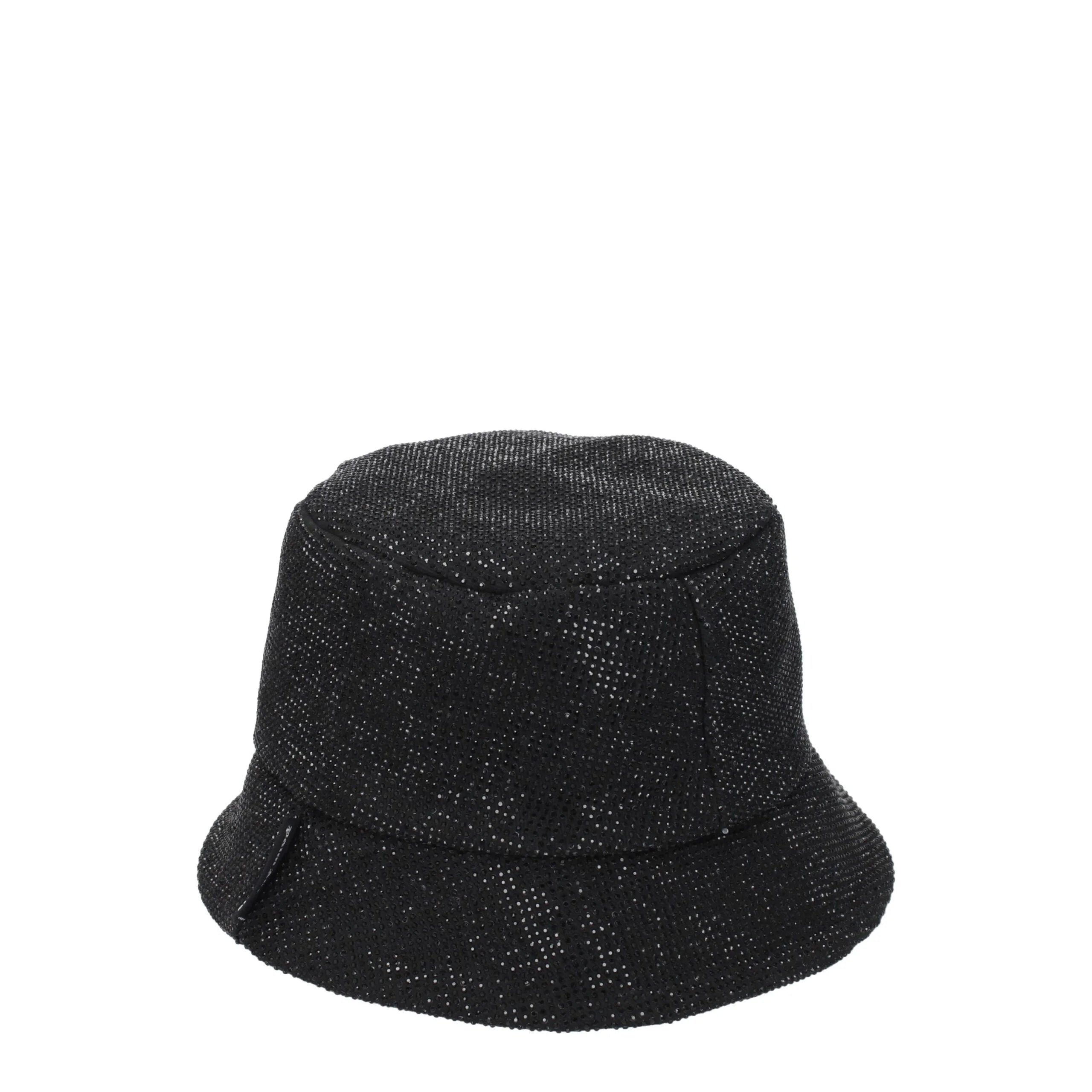 Palm Angels Black Cotton Bucket Hats - UNI