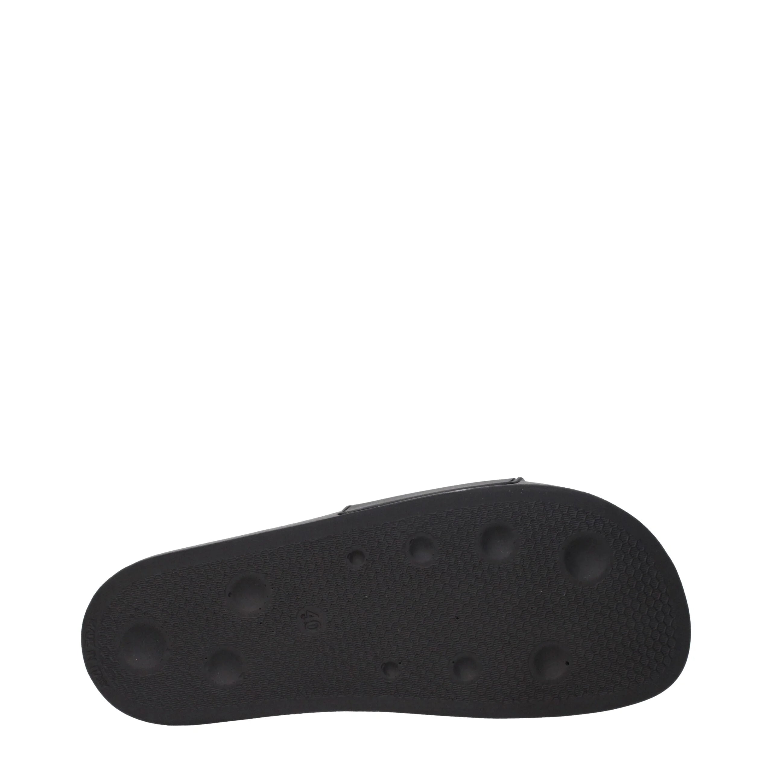Palm Angels Black Cotton Slippers Sandals - EU40/US7