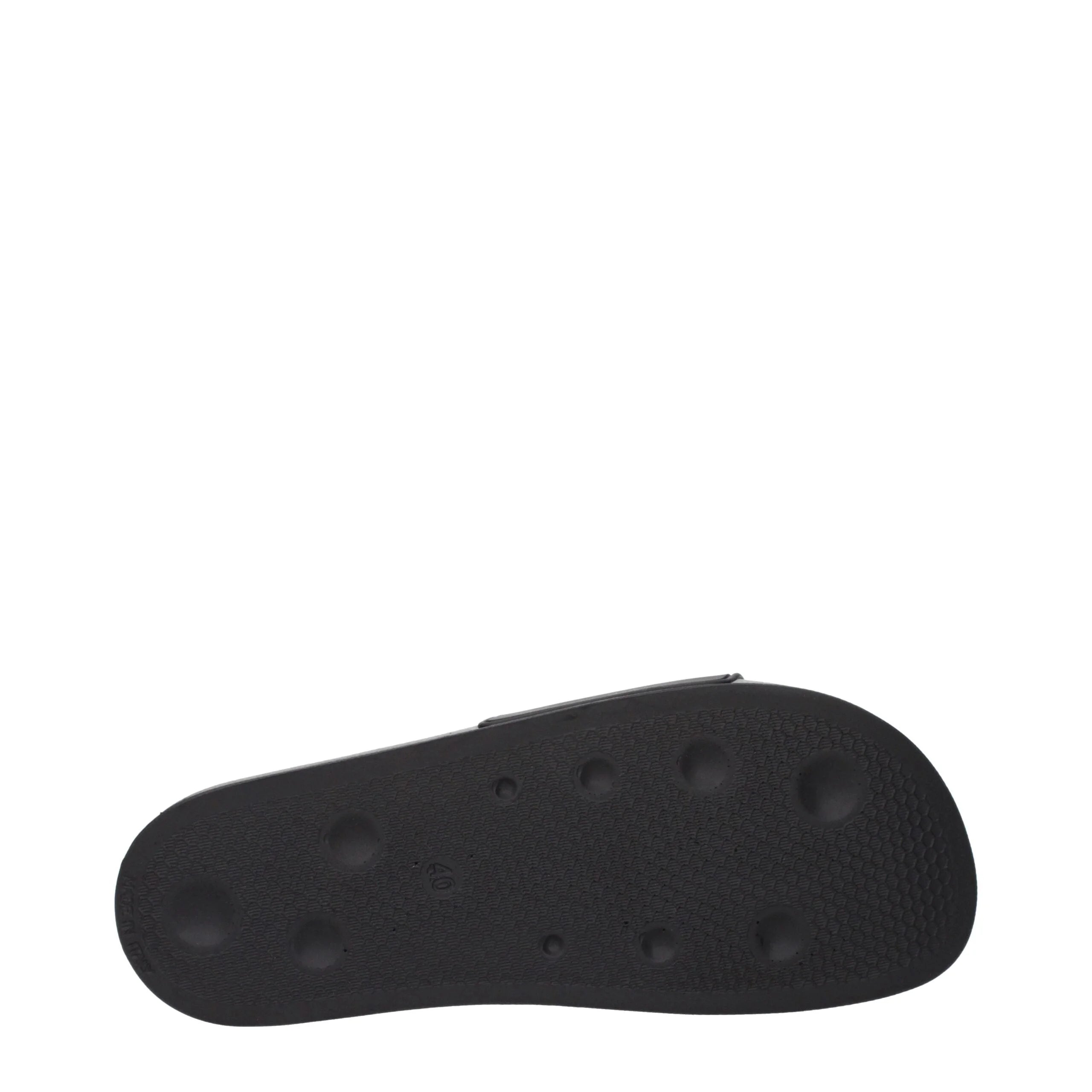 Palm Angels Black Cotton Slippers Sandals - EU40/US7