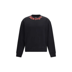 Polo en coton noir Palm Angels