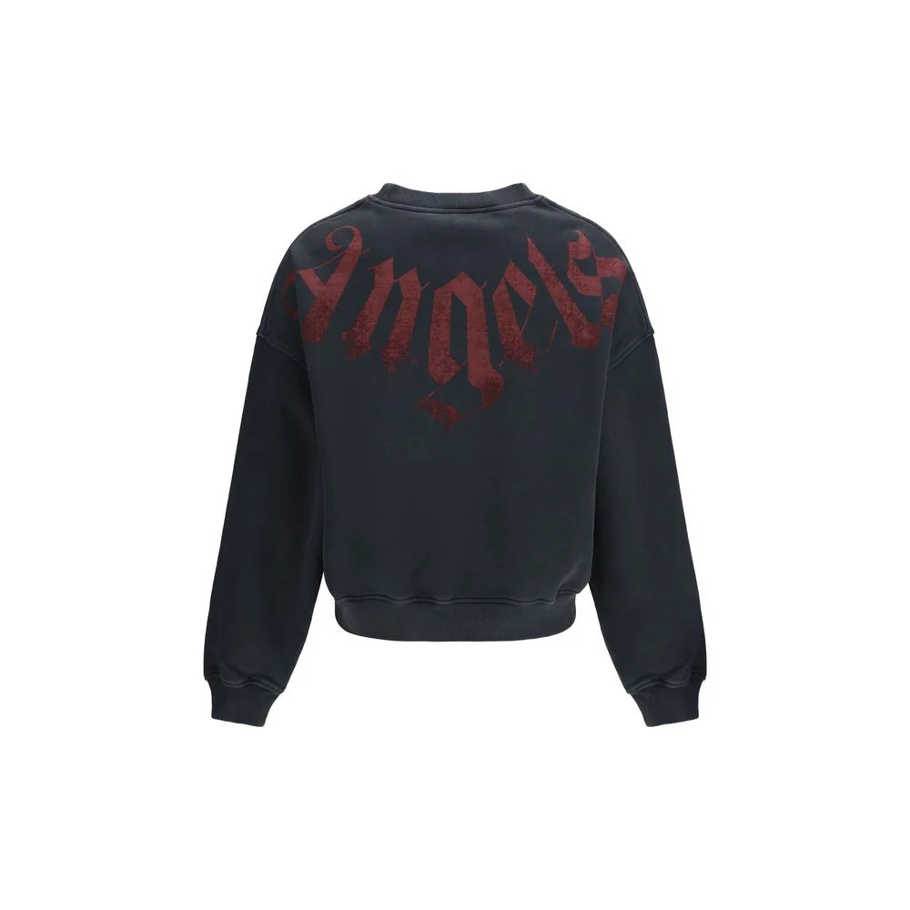 Palm Angels Black Cotton Sweatshirt