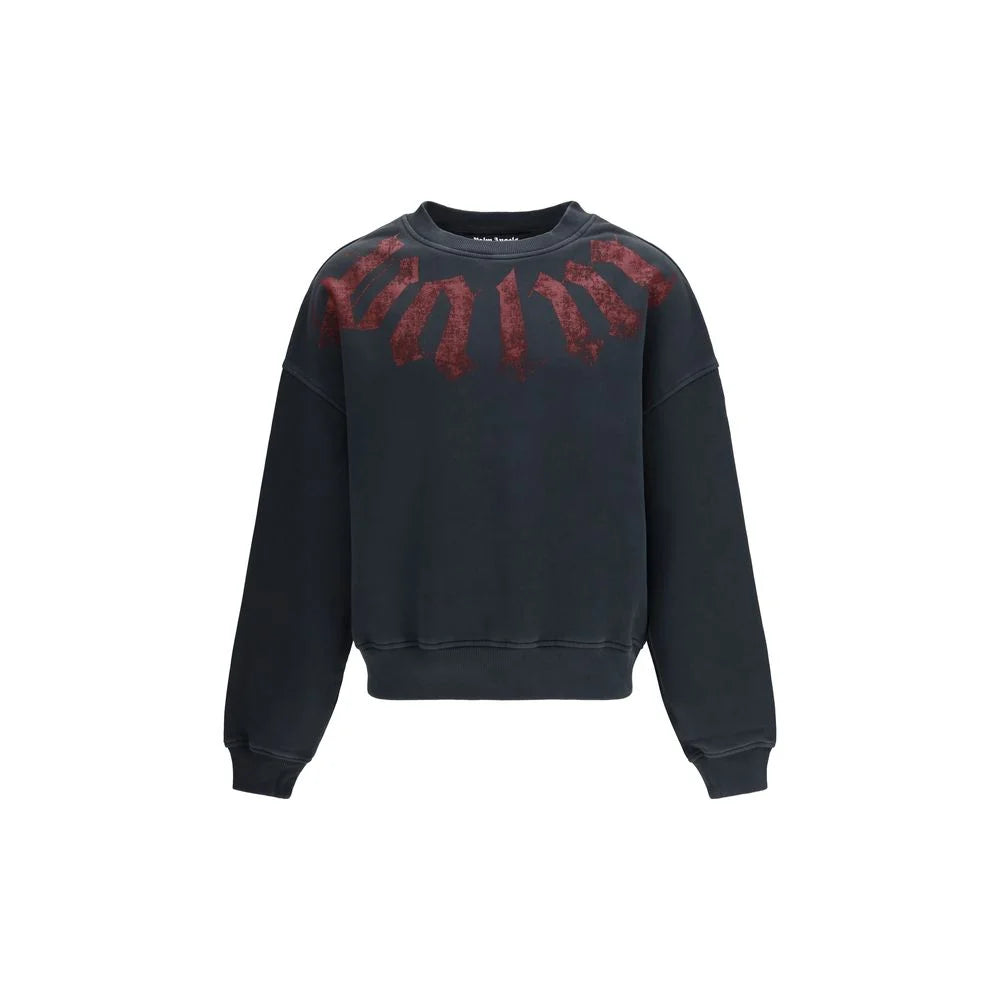 Palm Angels Black Cotton Sweatshirt