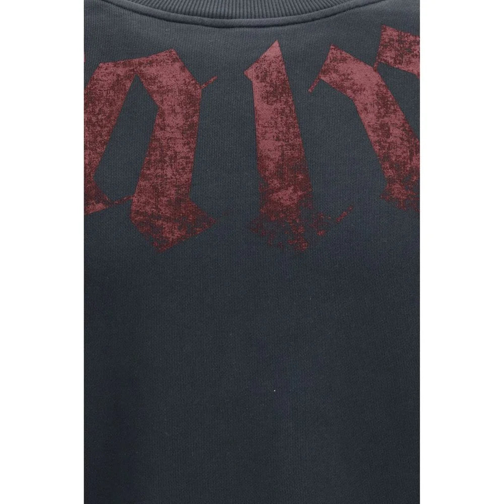 Palm Angels Black Cotton Sweatshirt