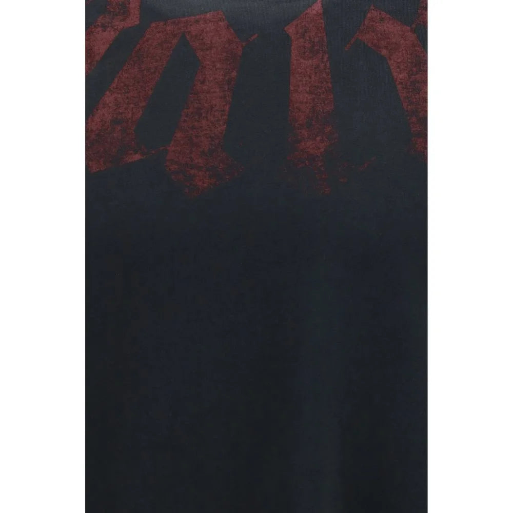 Palm Angels Black Cotton T-Shirt