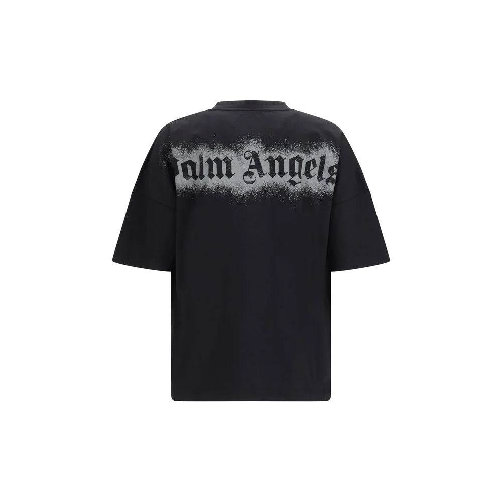 Palm Angels Black Cotton T-Shirt - S