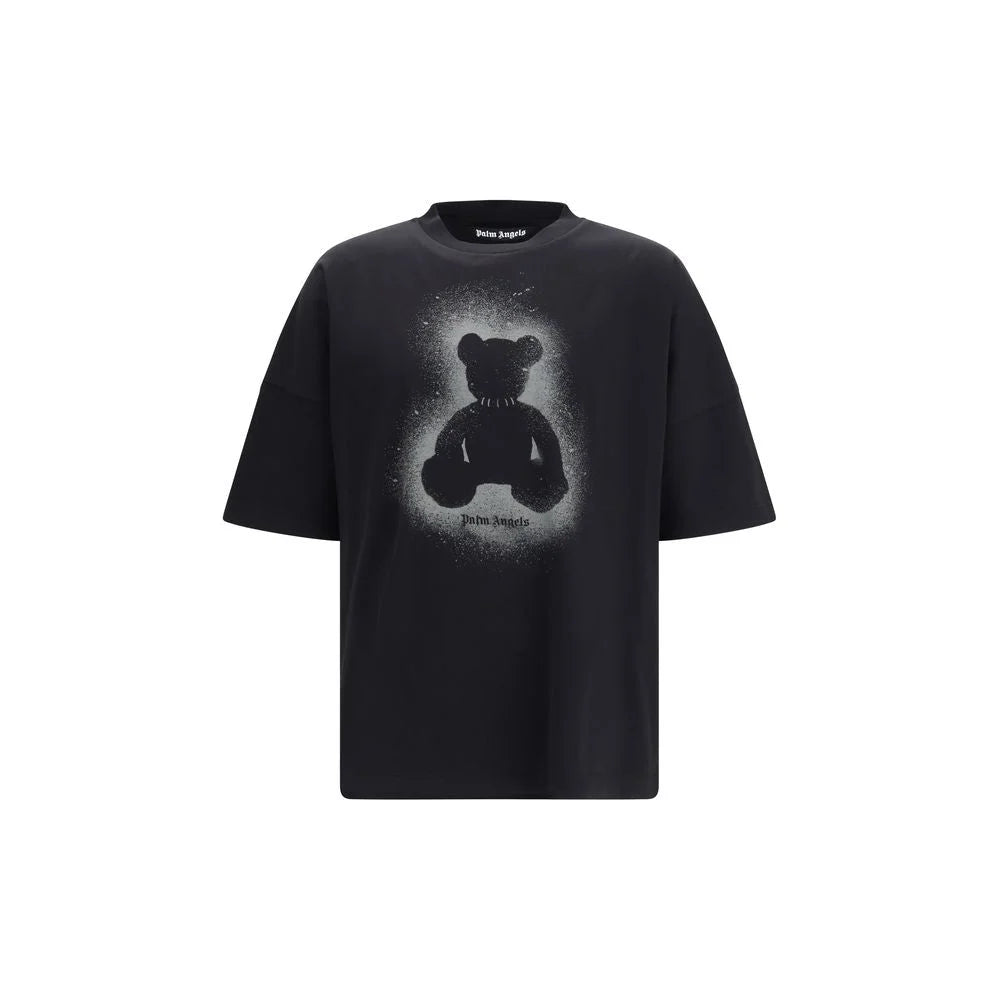 Palm Angels Black Cotton T-Shirt - S