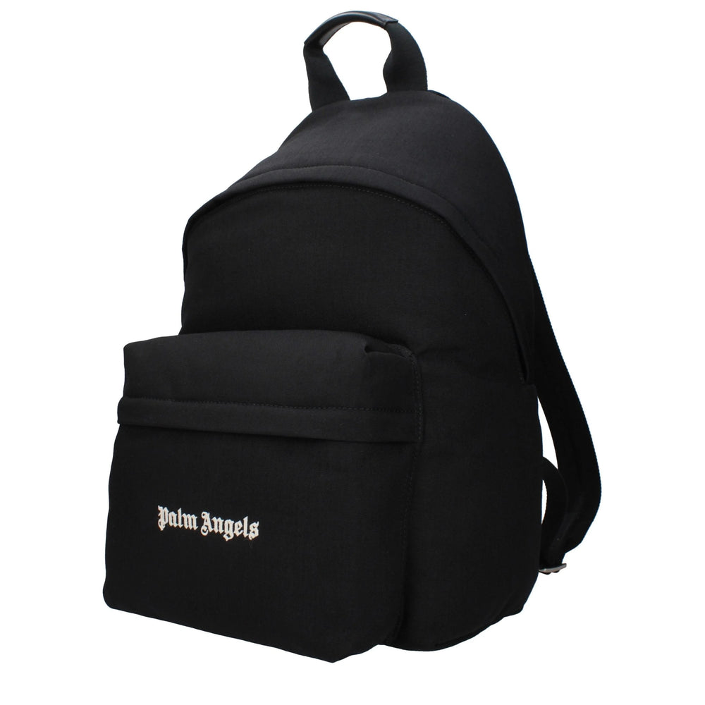 Palm Angels Black Fabric Backpacks