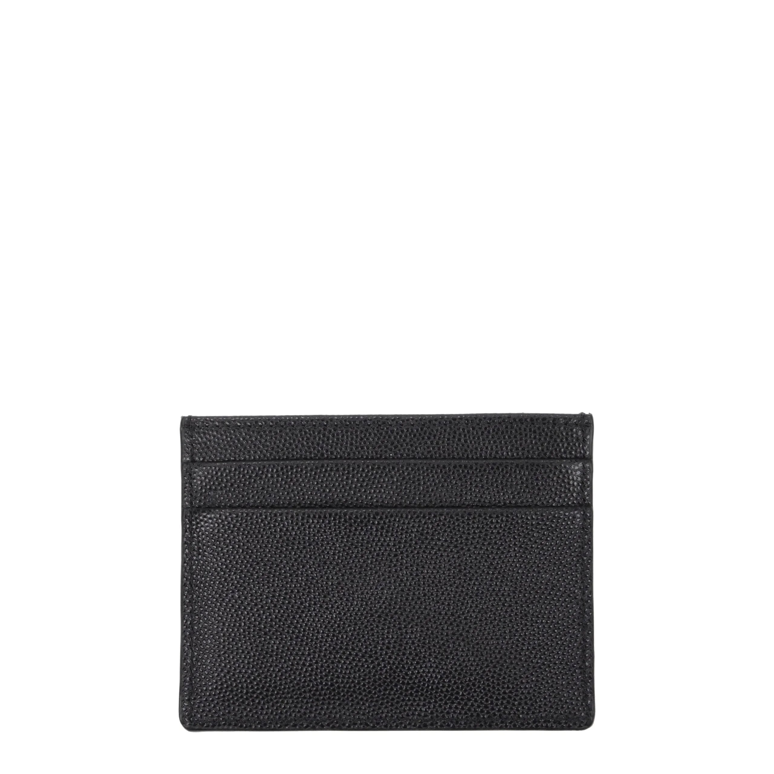 Palm Angels Black Leather Cardholders