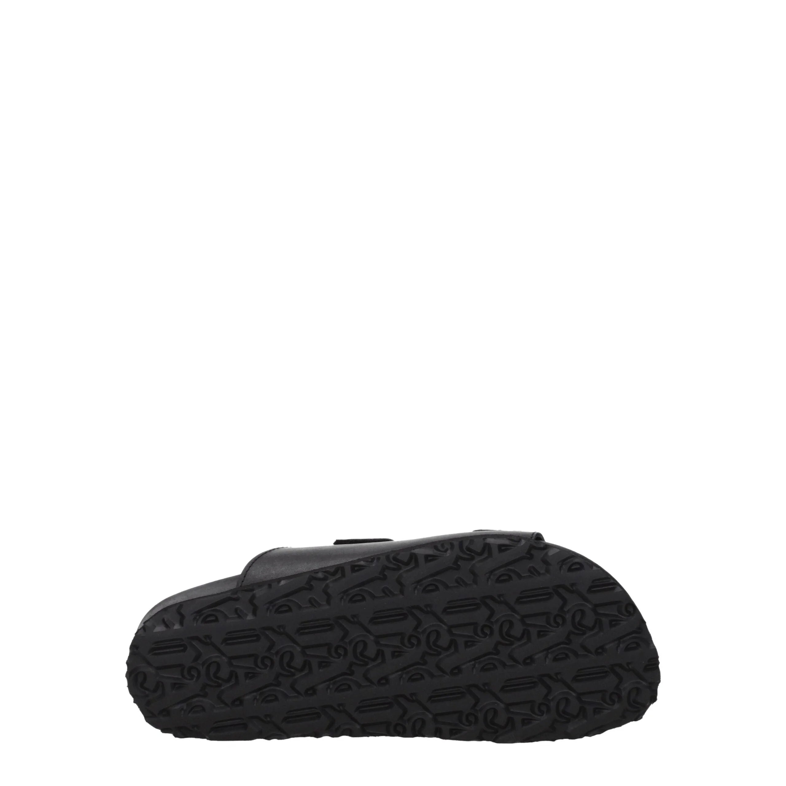 Palm Angels Black Leather Flat Sandals - EU36/US6