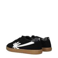 Palm Angels : Baskets basses en cuir noir - EU40/US7