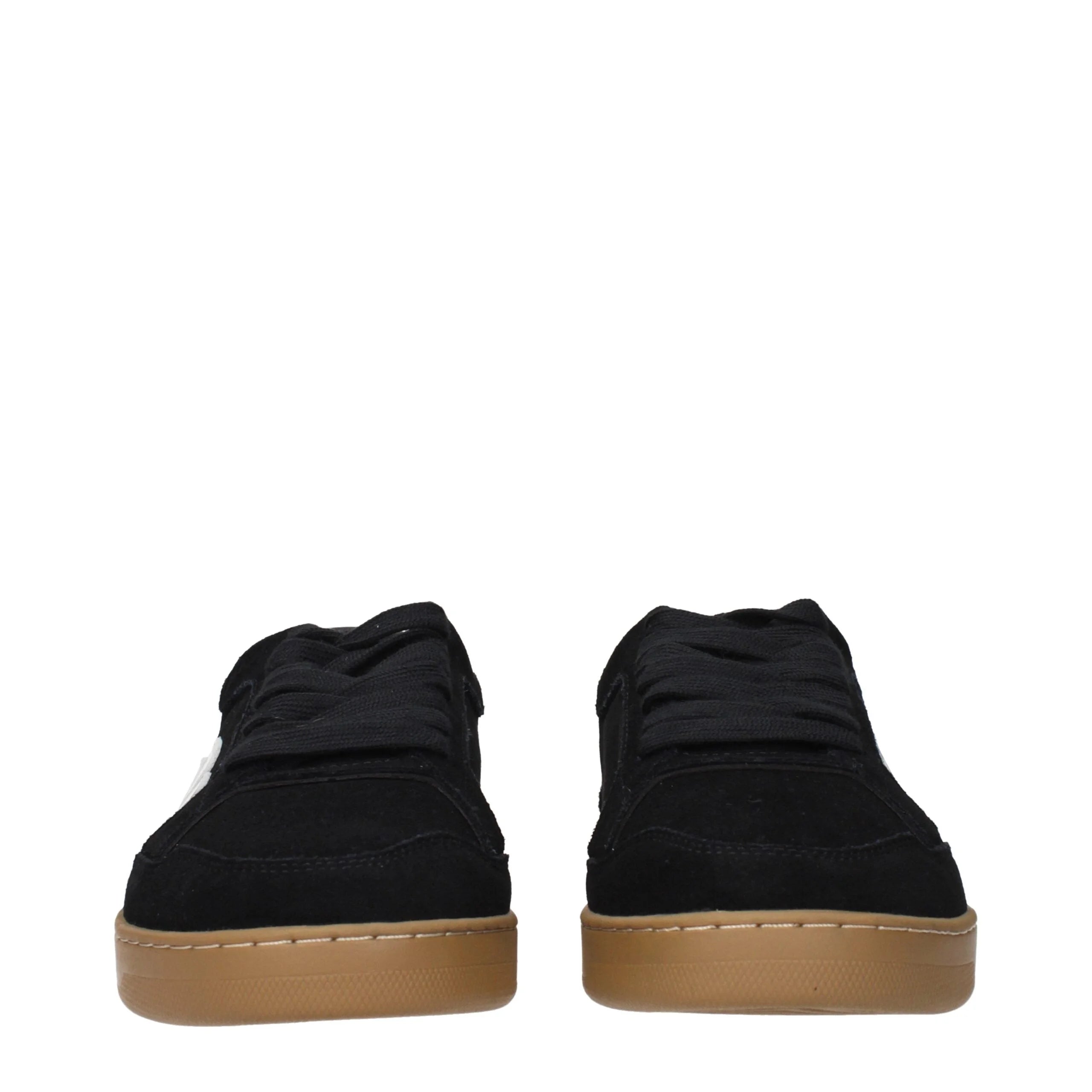 Palm Angels : Baskets basses en cuir noir - EU40/US7