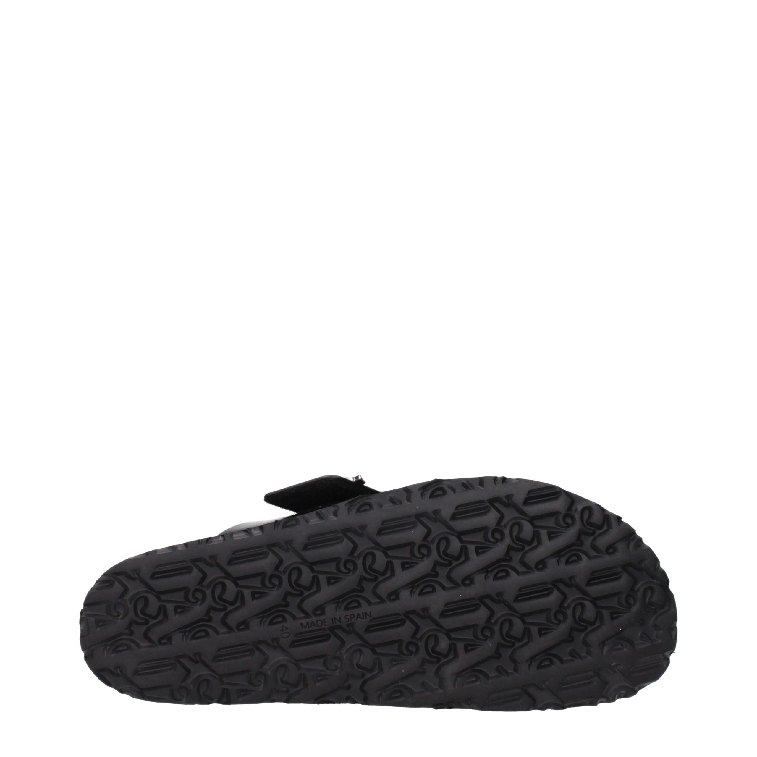 Palm Angels Black Leather Slippers - EU40/US7