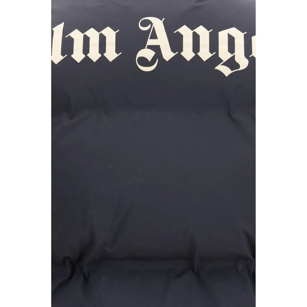 Palm Angels Schwarze Polyamid-Jacke ohne Ärmel