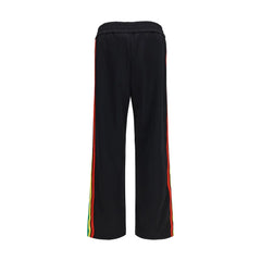 Palm Angels Black Polyester Athletic Pants