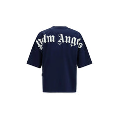 Palm Angels Niebieska Bluza Sportowa z Bawełny