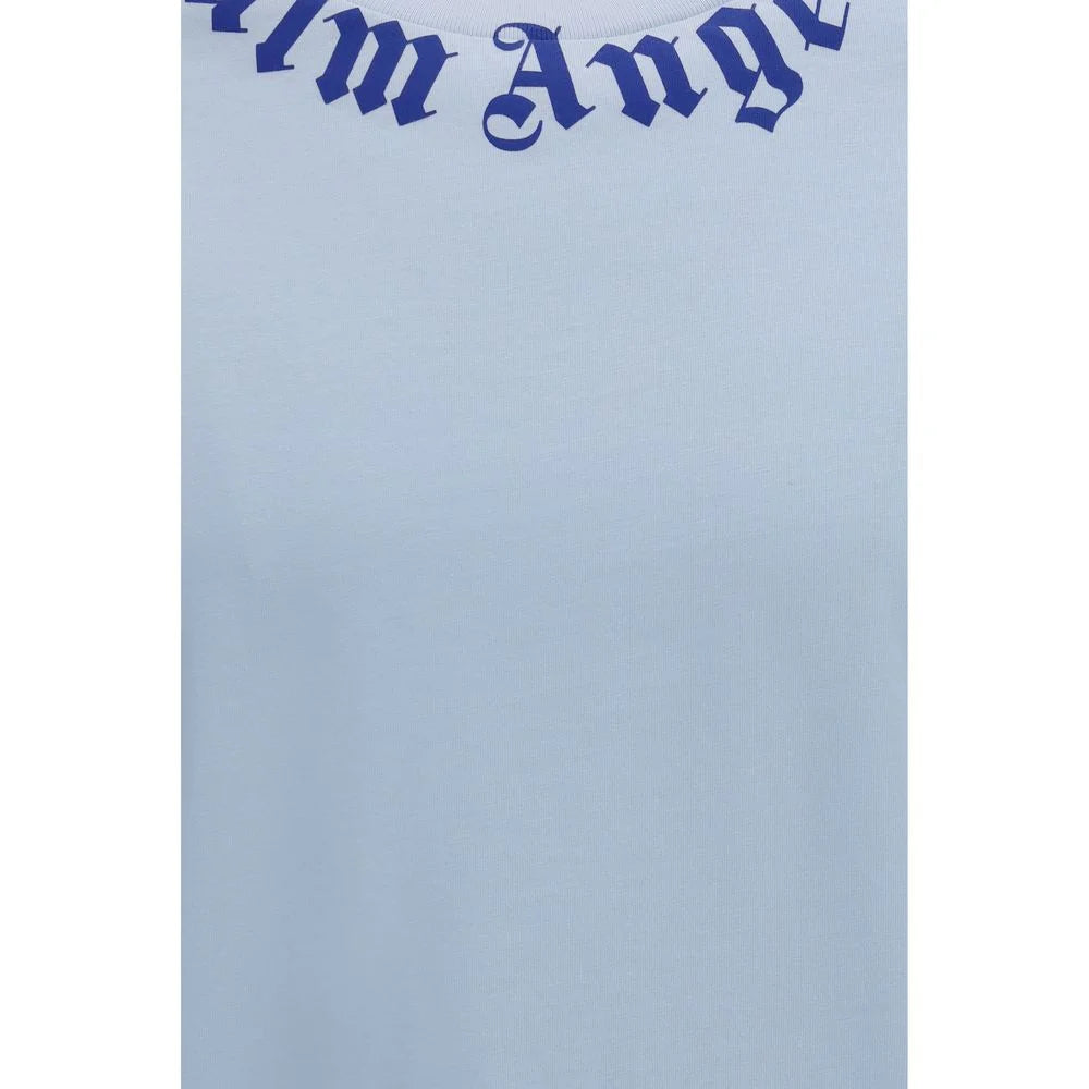 Palm Angels Blue Cotton T-Shirt