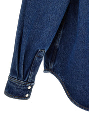 Palm Angels Blue Polyester Denim Jacket
