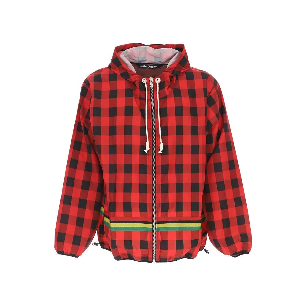 Palm Angels Checked Windbreaker Jacket - Windbreakers