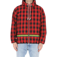 Palm Angels Checked Windbreaker Jacket - Windbreakers