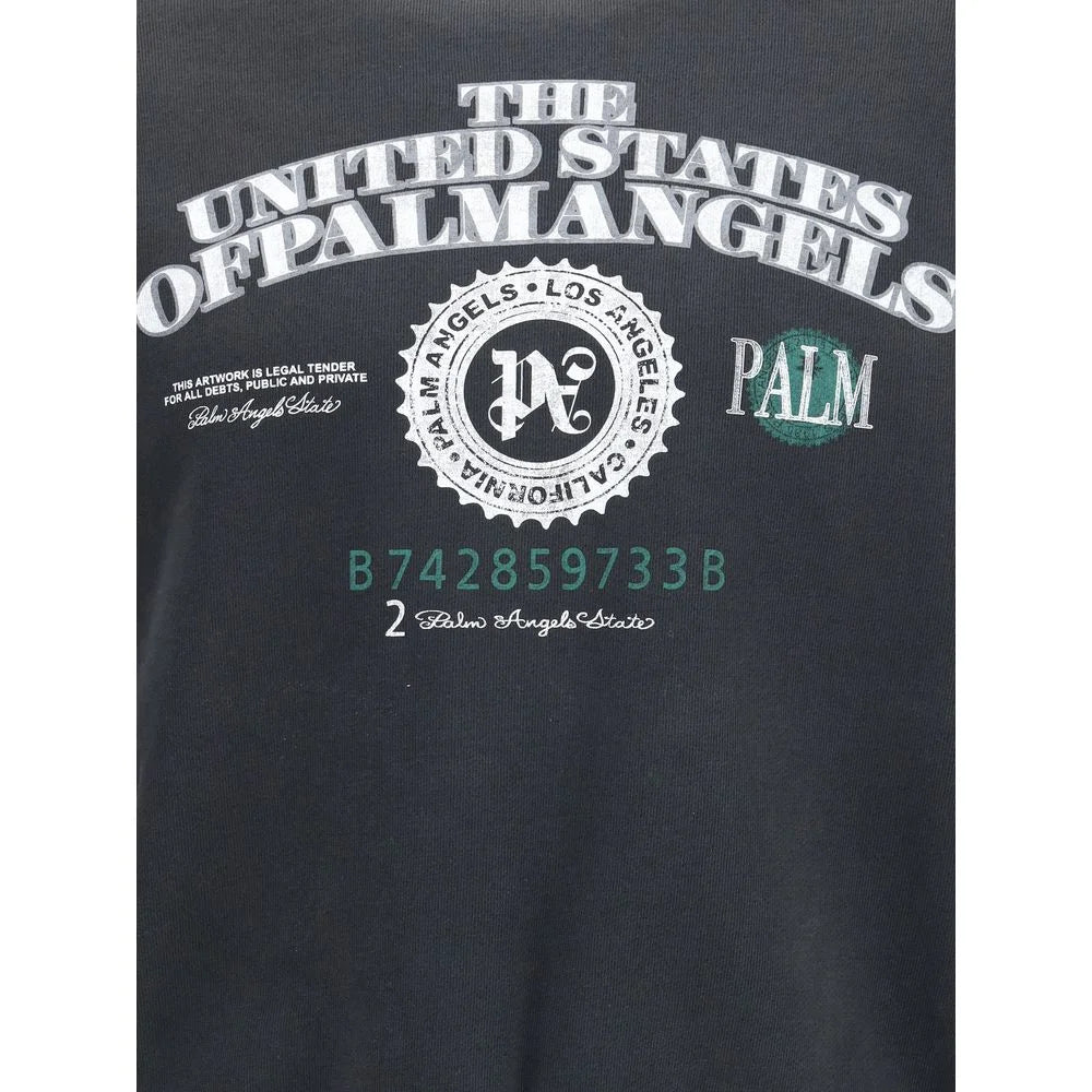 Palm Angels Dollar Loose Crew Vintage Sweatshir - Sweatshirts