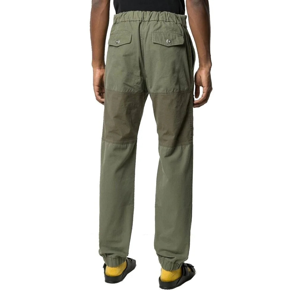 Palm Angels Green Cotton Cargo Pants - 44