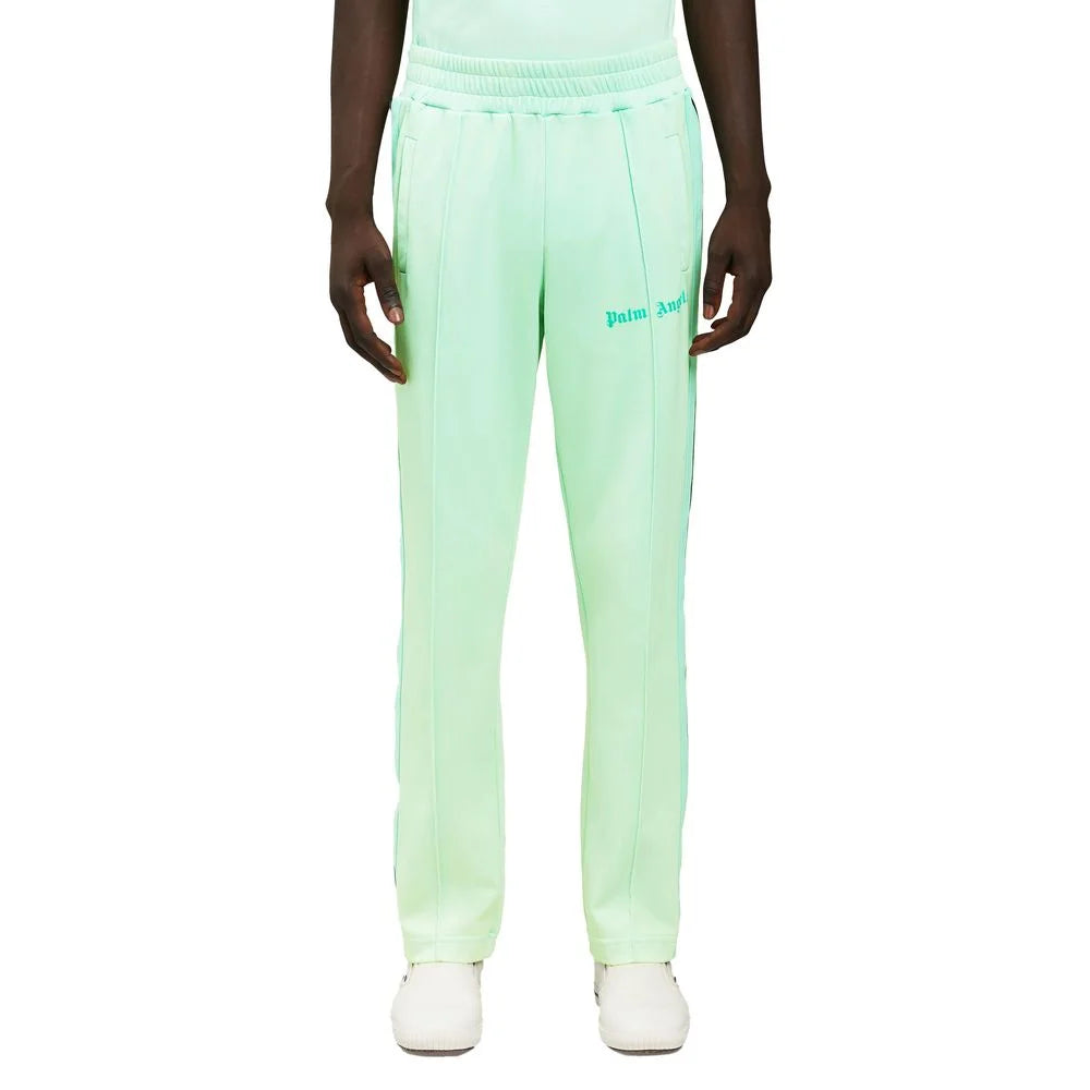 Palm Angels Green Nylon Men Pant - Joggers