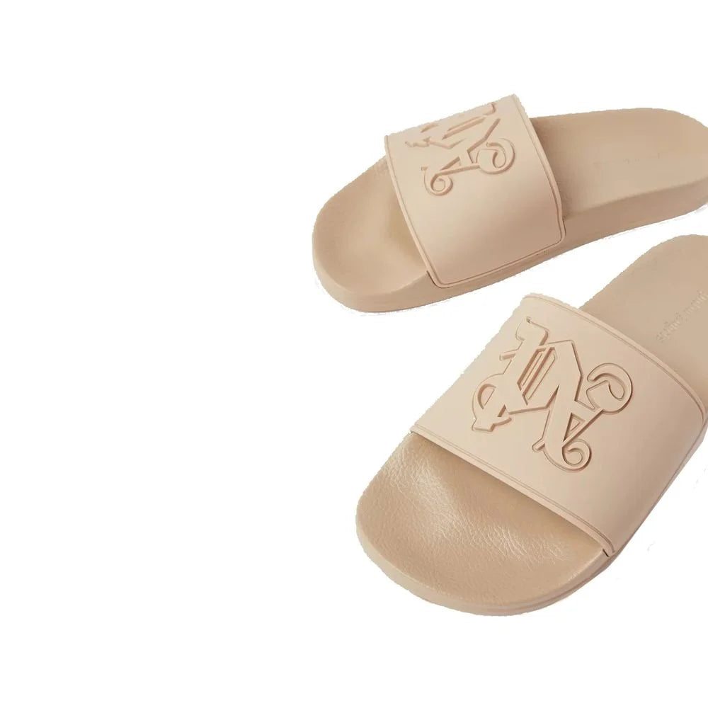 Palm Angels Monogram Pool Slides - Sandals