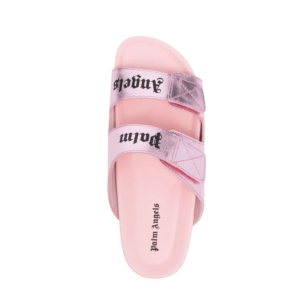 Palm Angels Multicolor Calfskin Strap-On Sandals