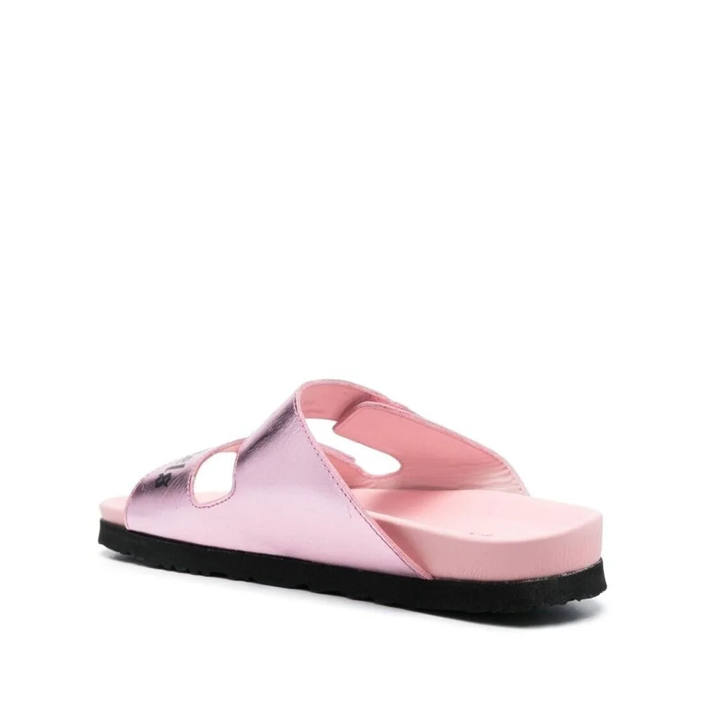 Palm Angels Multicolor Calfskin Strap-On Sandals - EU39/US9