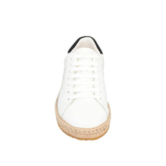 Palm Angels White Calfskin Platform Sneakers - EU43/US10