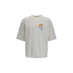 Palm Angels White Cotton T-Shirt