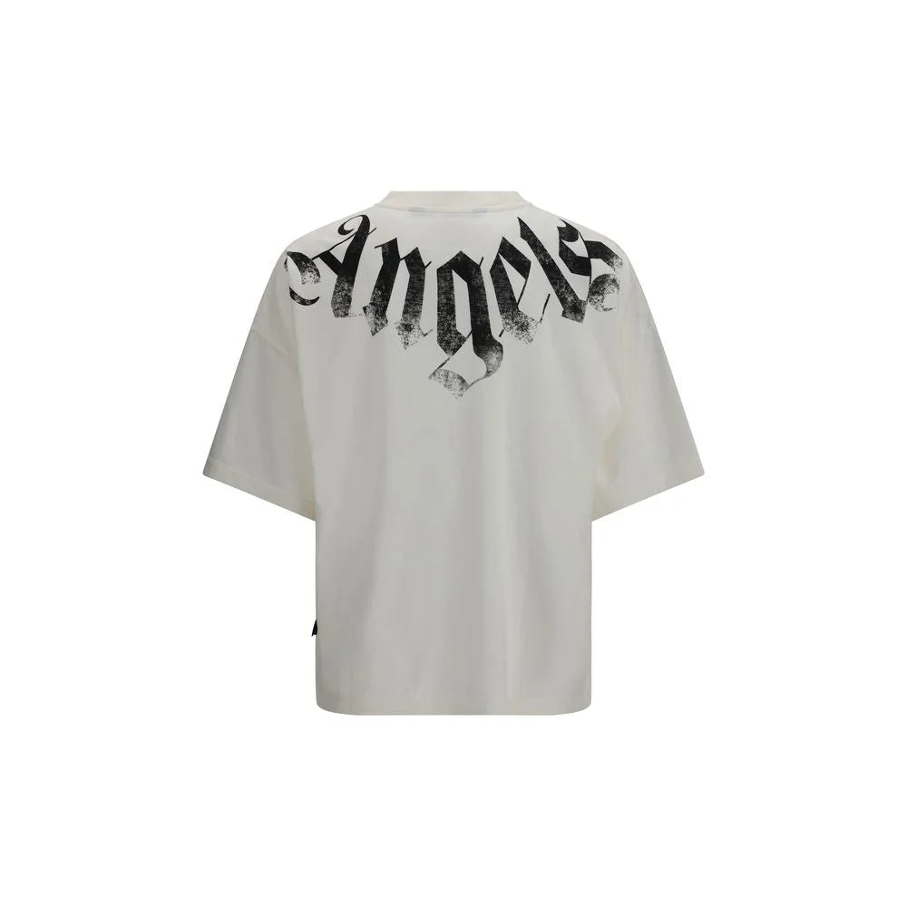 Palm Angels White Cotton T-Shirt