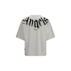 Palm Angels White Cotton T-Shirt