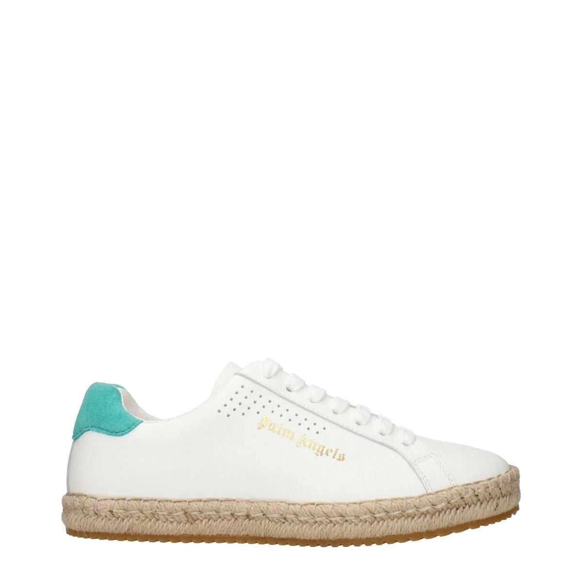 Palm Angels White Leather Low Tops - EU37/US7