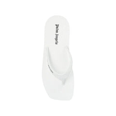 Palm Angels White Rubber Slides