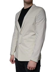 Paolo Pecora Milano Beige Single Breasted Dress Formal Coat Blazer - IT46 | S - Sport Jackets