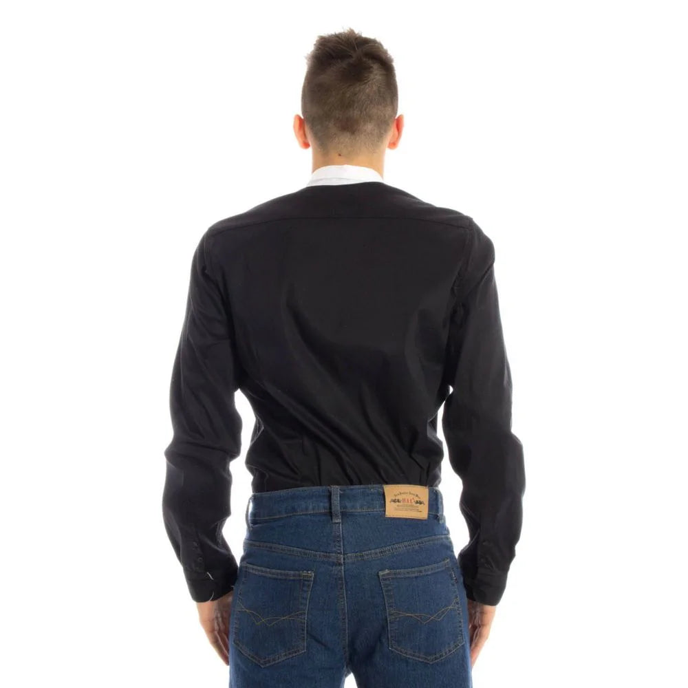 Papete Black Cotton Shirt - XXL - Shirts