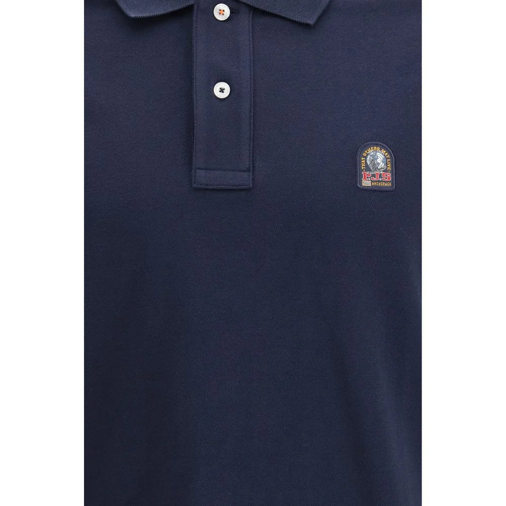 Parajumpers Blue Cotton Polo Shirt