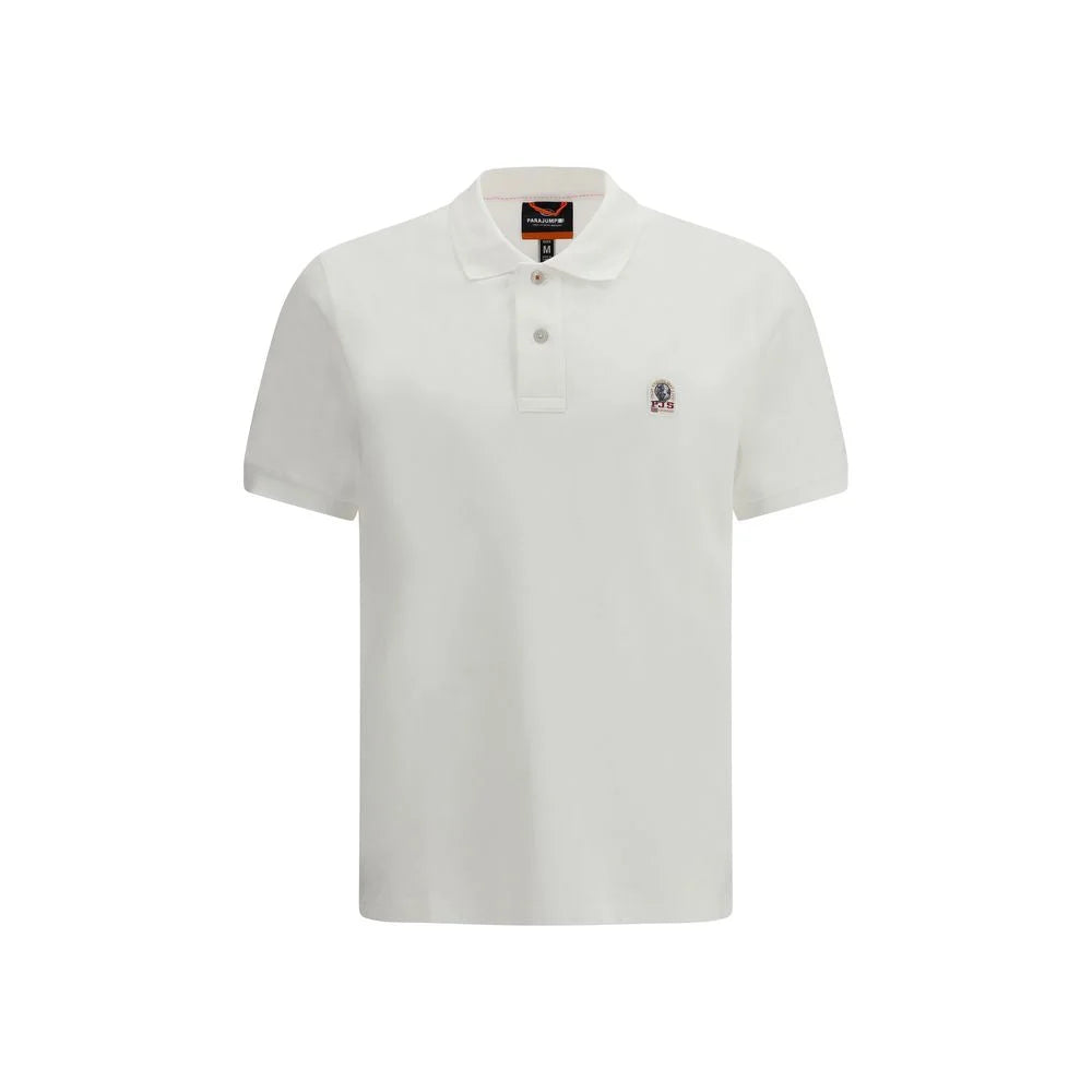 Parajumpers White Cotton Polo Shirt
