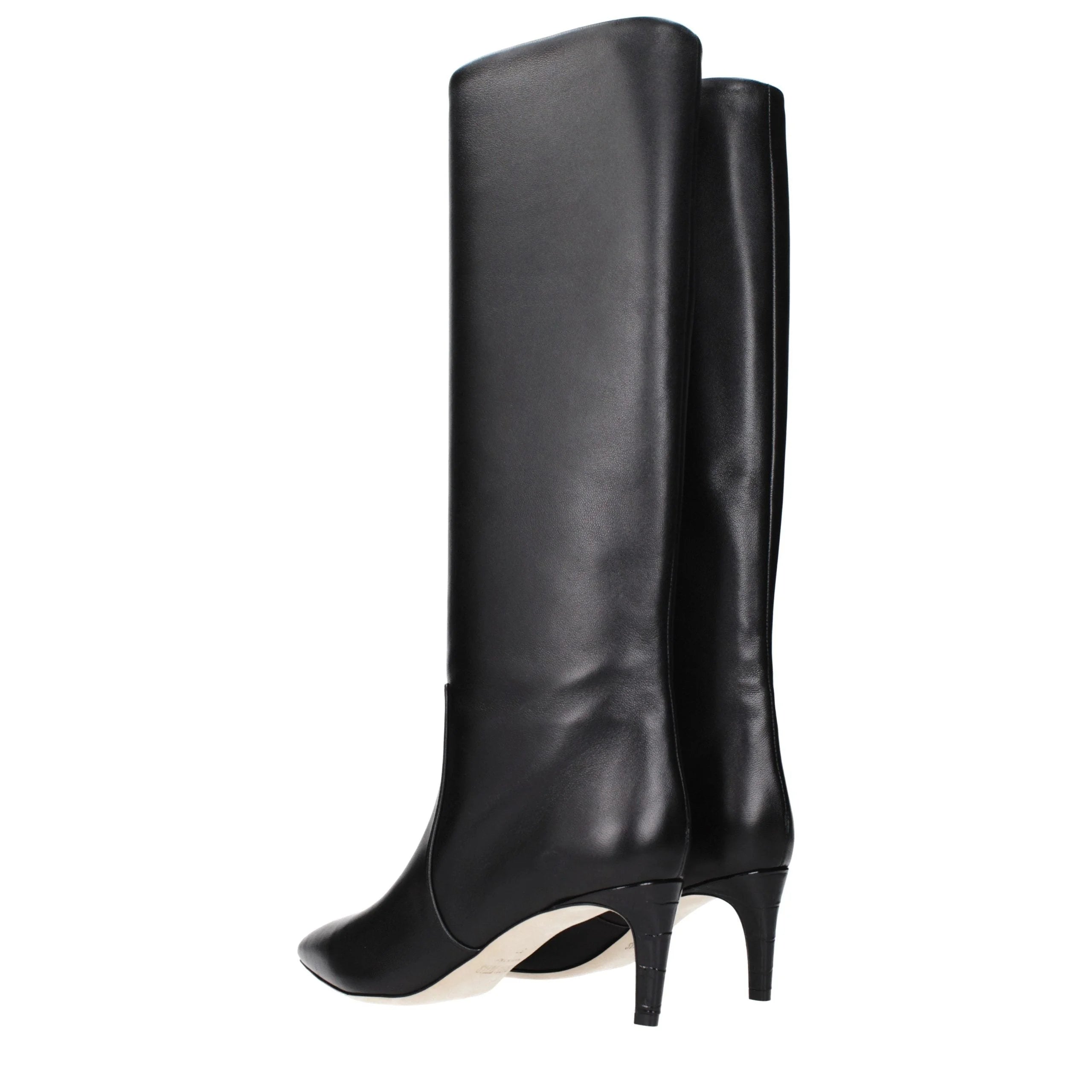 Paris Texas Black Leather Ankle Boots - EU37/US7