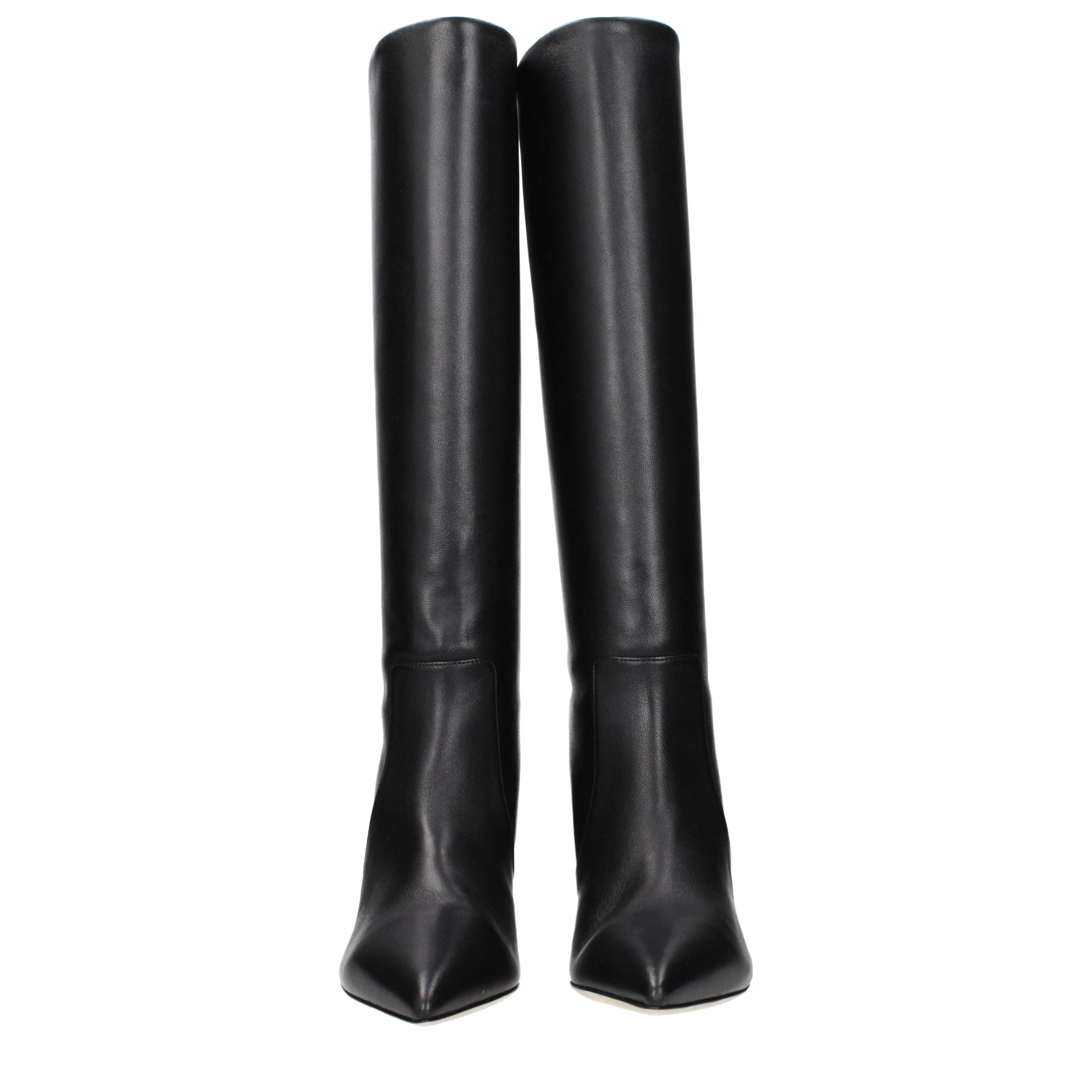 Paris Texas Black Leather Ankle Boots - EU37/US7