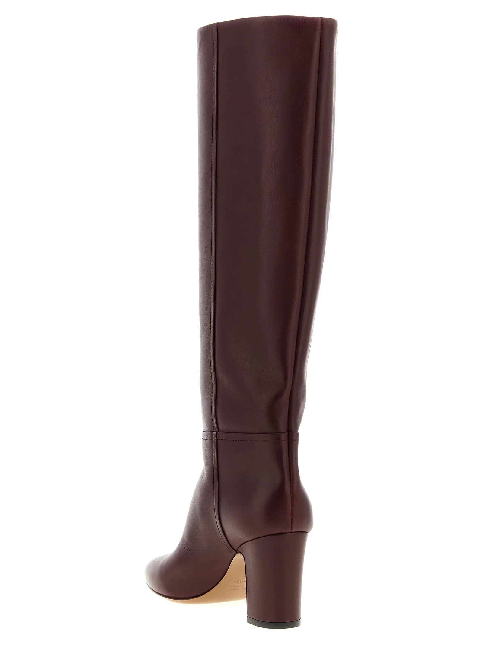 Paris Texas Bordeaux Leather Over The Knee