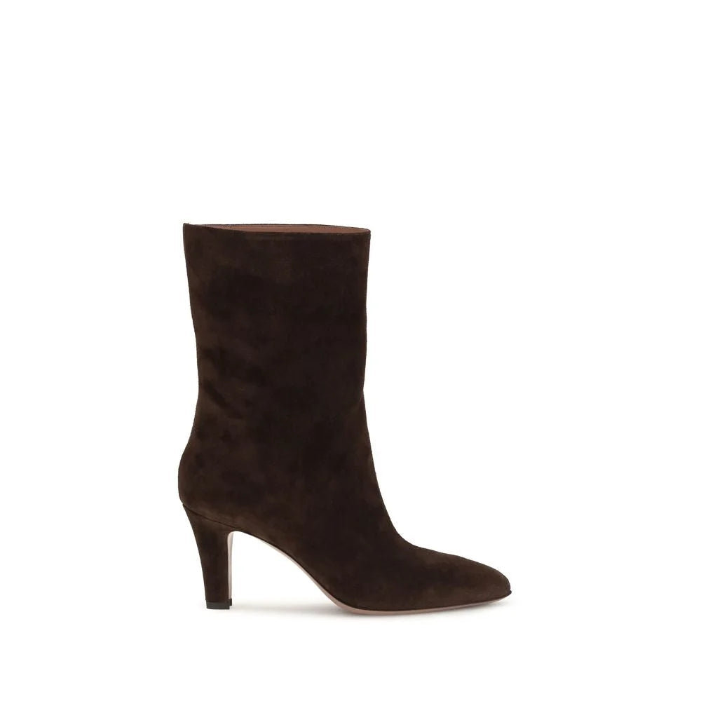 Paris Texas Brown Suede Leather Ankle Boots
